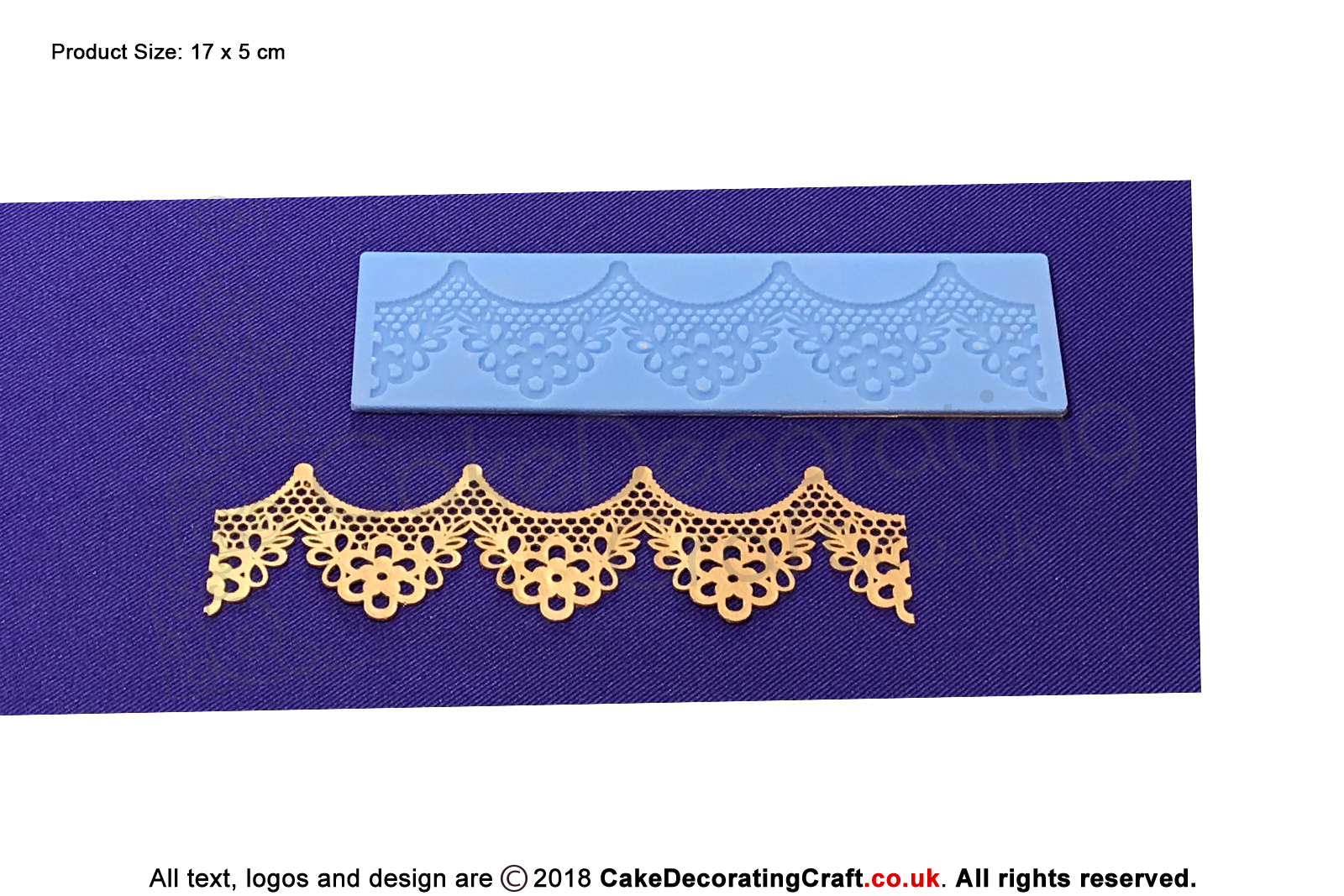 Daisy Ribbon | Cake Lace Mats for Edible Cake Lace Mixes and Premixes | Cake Decorating Craft Tool