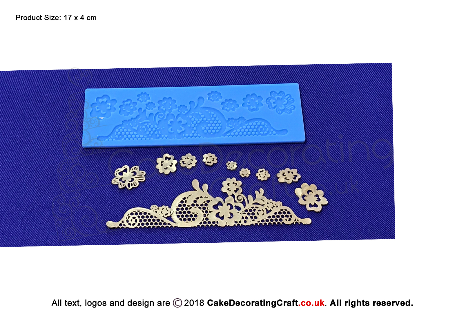 Floral Mesh Ribbon | Cake Lace Mats for Edible Cake Lace Mixes and Premixes | Cake Decorating Craft Tool