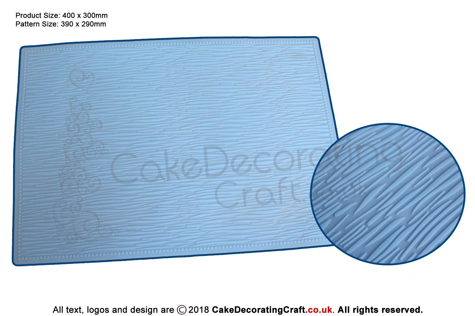 Grass Effect | Cake Lace Mats for Edible Cake Lace Mixes and Premixes | Cake Decorating Craft Tool