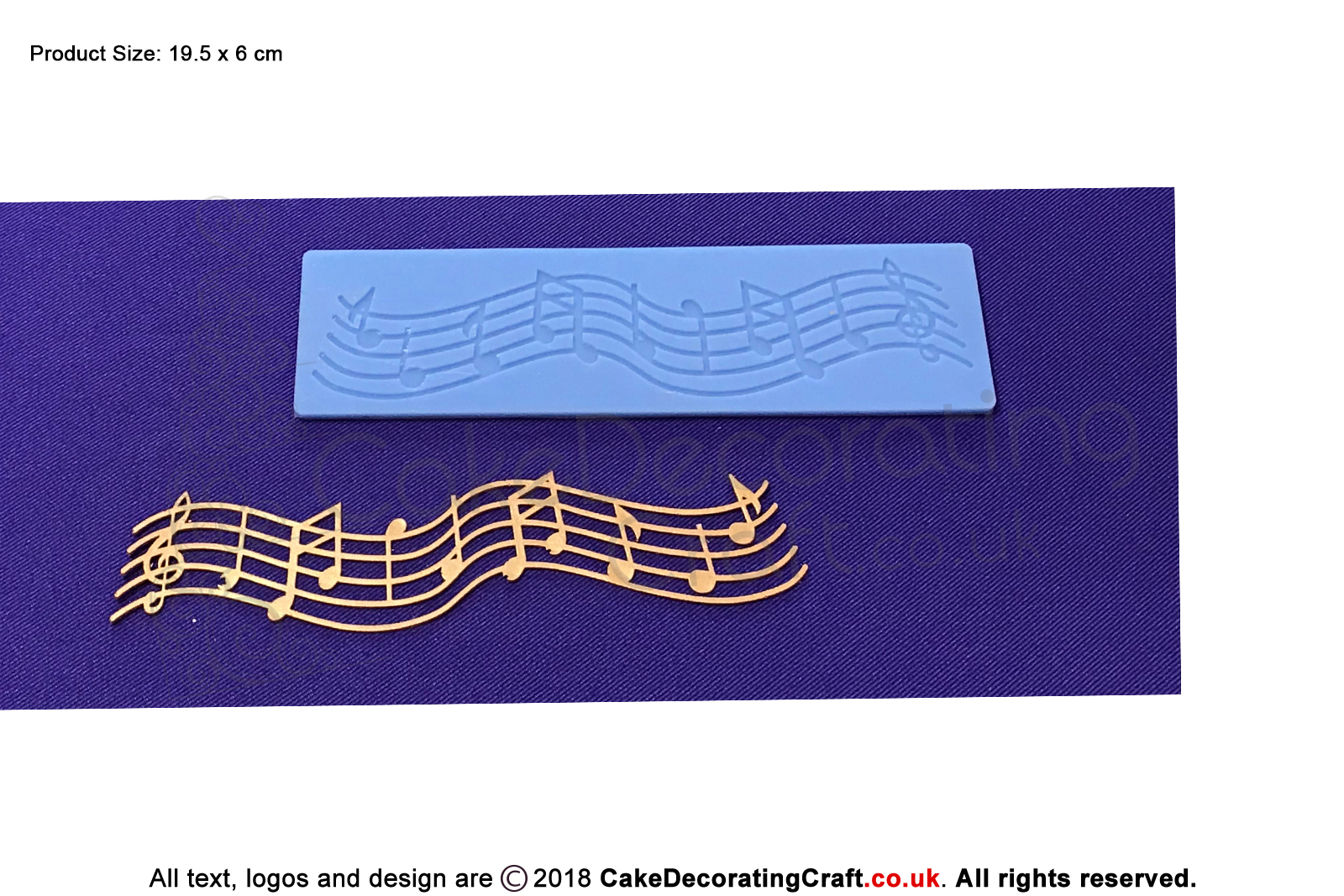 Musical Strip | Cake Lace Mats for Edible Cake Lace Mixes and Premixes | Cake Decorating Craft Tool