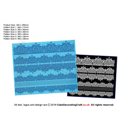 sophia | Cake Lace Mats for Edible Cake Lace Mixes and Premixes | Cake Decorating Craft Tool