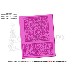 Stain Glass | Cake Lace Mats for Edible Cake Lace Mixes and Premixes | Cake Decorating Craft Tool