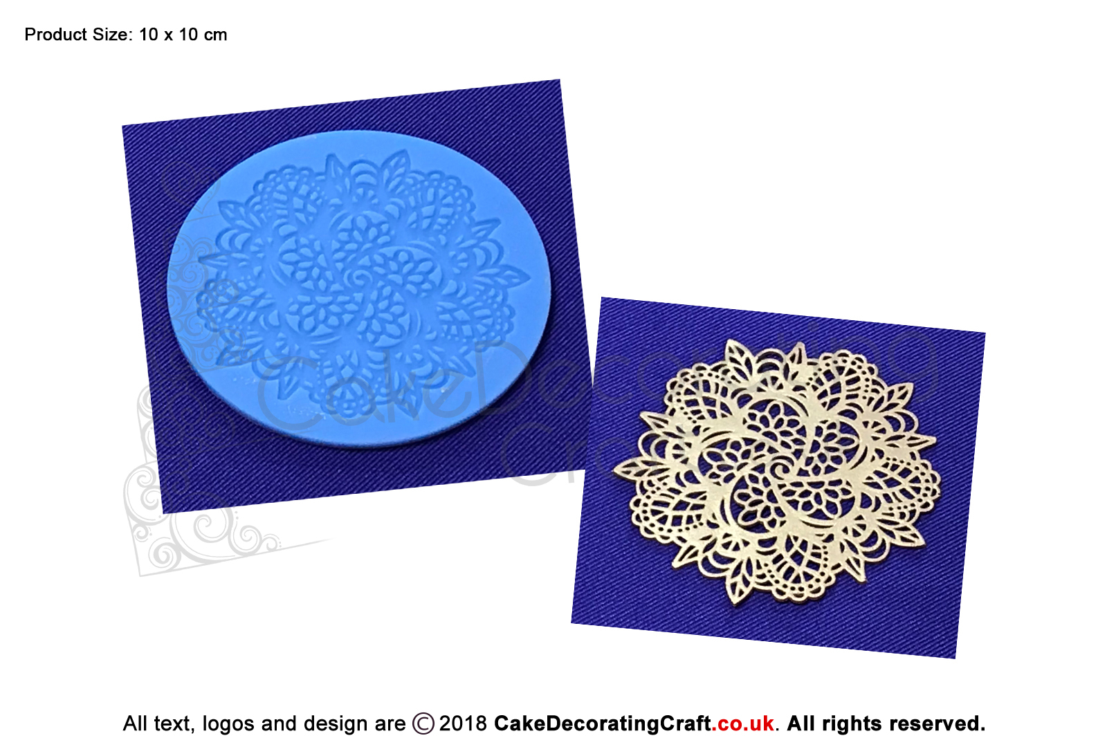 Swirl Doily | Cake Lace Mats for Edible Cake Lace Mixes and Premixes | Cake Decorating Craft Tool