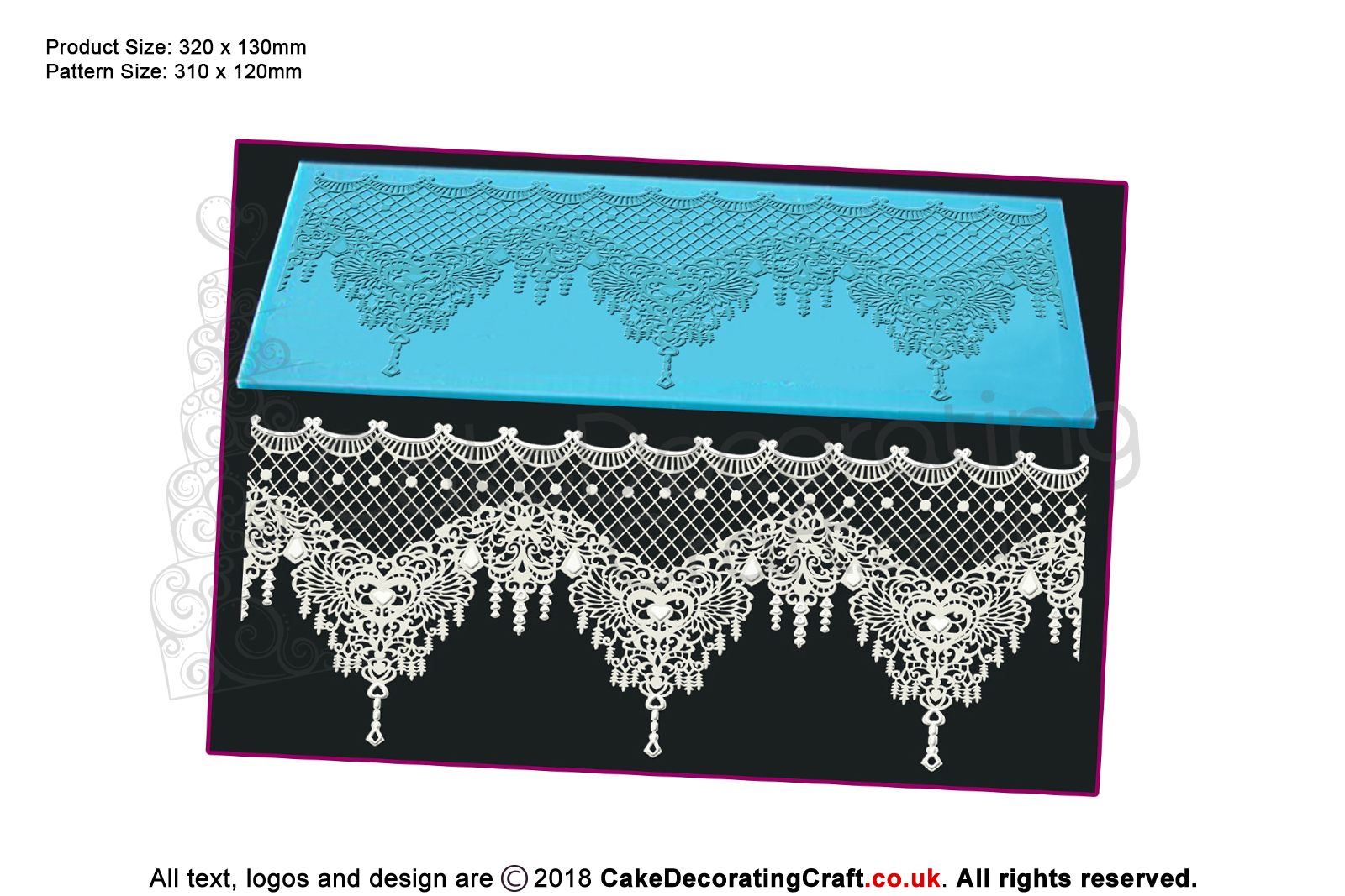 Xasara | Cake Lace Mats for Edible Cake Lace Mixes and Premixes | Cake Decorating Craft Tool