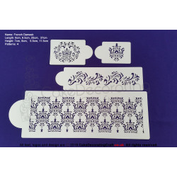 French Damask Stencil | Air Brush Stenciling | Cake and Cupcake Decorating Craft Tool