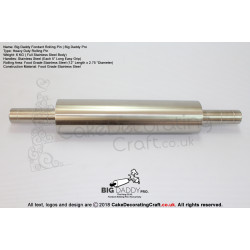 Rolling Pin 12"  | Heavy Duty Professional Quality | The Big Daddy | King of all Rolling Pins | Cake Decorating Craft Tools | Fondant and Gumpaste 
