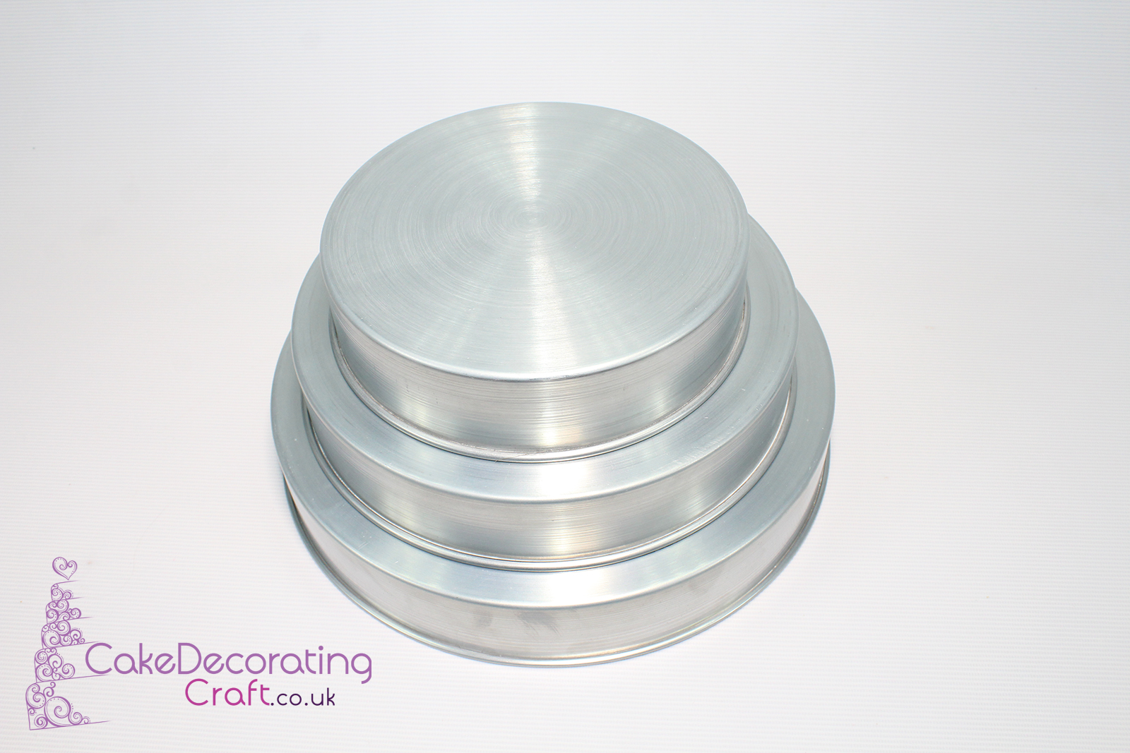 Round Cake Baking Tins | 1.5" Deep | Size 8 10 12 " | 3 Tiers | Jointless And Seamless | Rainbow Multi Layer 