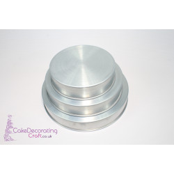 Round Cake Baking Tins | 1.5" Deep | Size 8 10 12 " | 3 Tiers | Jointless And Seamless | Rainbow Multi Layer 