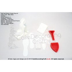 Fondant High Heel | Shoe Kit | White Color | Cake Decoration | Cake Toppers