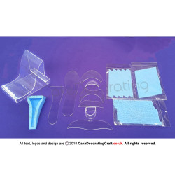 Shoe Kit + 2 Mats | Fondant High Heel | Transparent | Cake Decoration | Cake Toppers