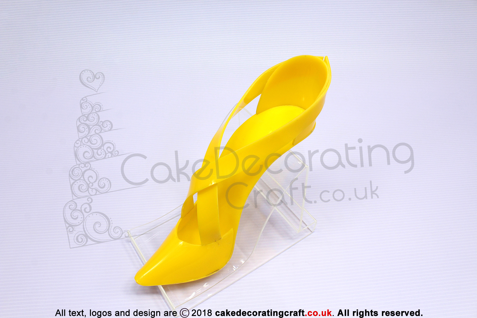 Fondant High Heel | Shoe Kit | Yellow Color | Cake Decoration | Cake Toppers | Christmas Cake Cupcake Craft Gift Ideas