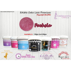 Fuchsia Colour | Silhouette Cake Design Premixes | Pearled Shade | 100 Grams