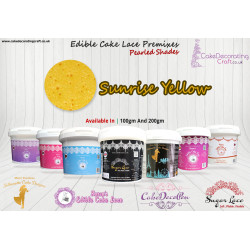 Sunrise Yellow Colour | Silhouette Cake Design Premixes | Pearled Shade | 200 Grams