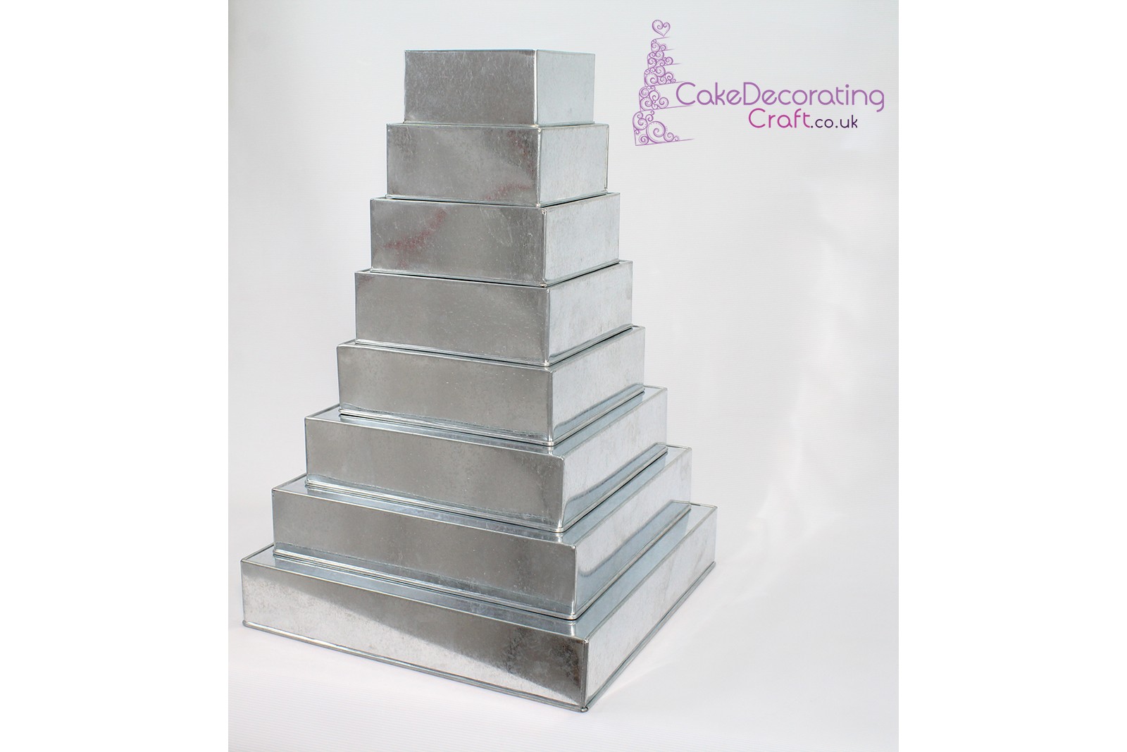Square Cake Baking Tin 3 Deep Size 6 7 8 9 10 12 14 16 4 Tiers 