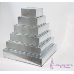 Square Cake Baking Tin | 4" Deep | Size 6 7 8 9 10 12 14 16 " | 8 Tiers | Hand Made