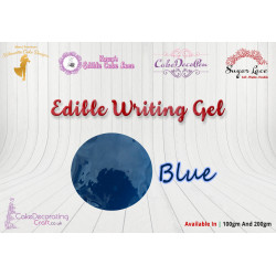 Cake Decorating Craft | Piping Gel | Writing Gel | Edible | Blue | Christmas Cake Cupcake Decorating Craft 
