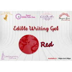 Cake Decorating Craft | Piping Gel | Writing Gel | Edible | Red | Christmas Cake Cupcake Decorating Craft 