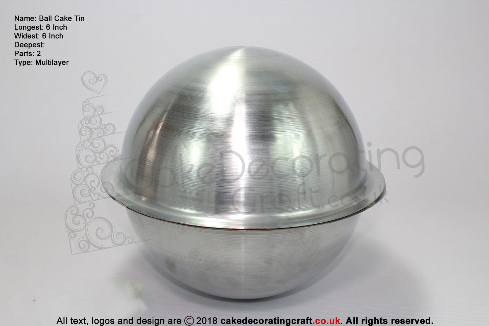 Ball | Bobbies | Sphere | Football | Pregnant Belly | Size 6 Inch | Novelty | Cake Baking Tin