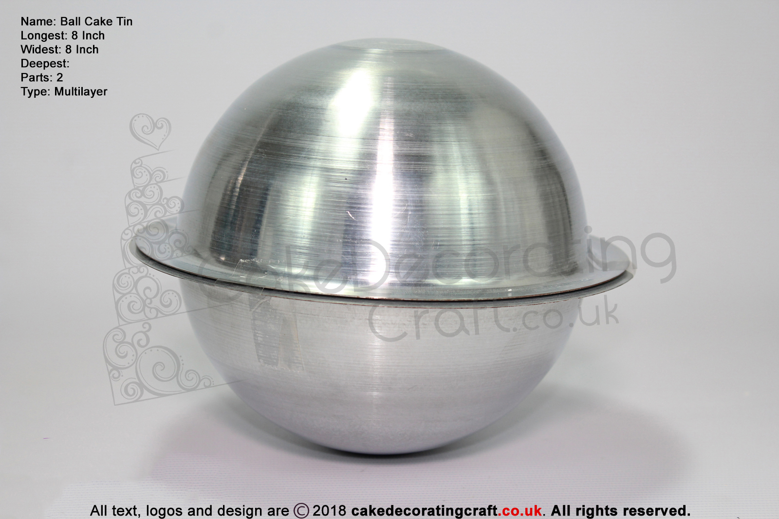 Ball | Bobbies | Sphere | Football | Pregnant Belly | Size 8 Inch | Novelty | Cake Baking Tin