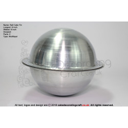 Ball | Bobbies | Sphere | Football | Pregnant Belly | Size 8 Inch | Novelty | Cake Baking Tin