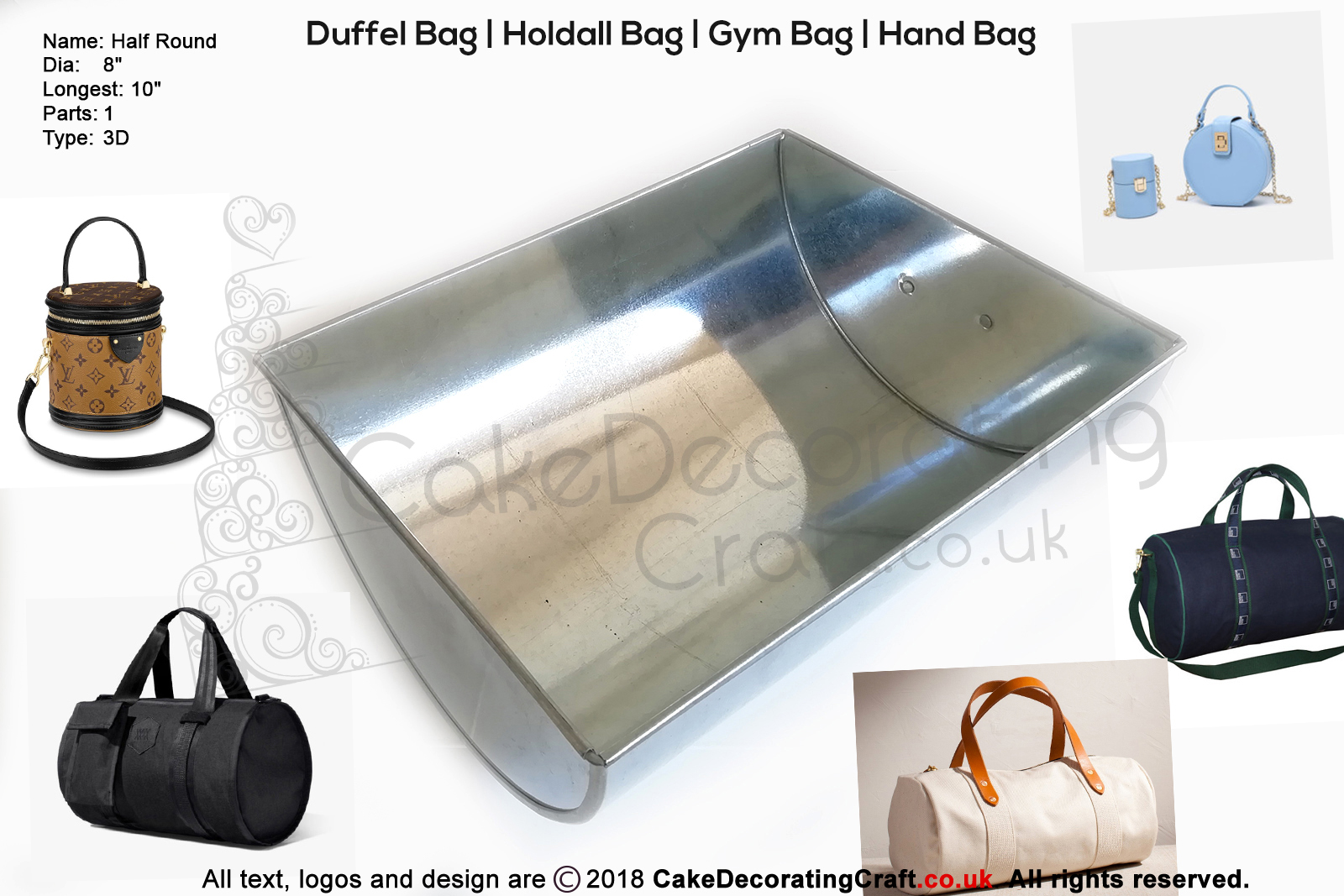 Ladies Hand Bag LHB 16/25 C | Novelty Shape | Cake Baking Tins and Pans