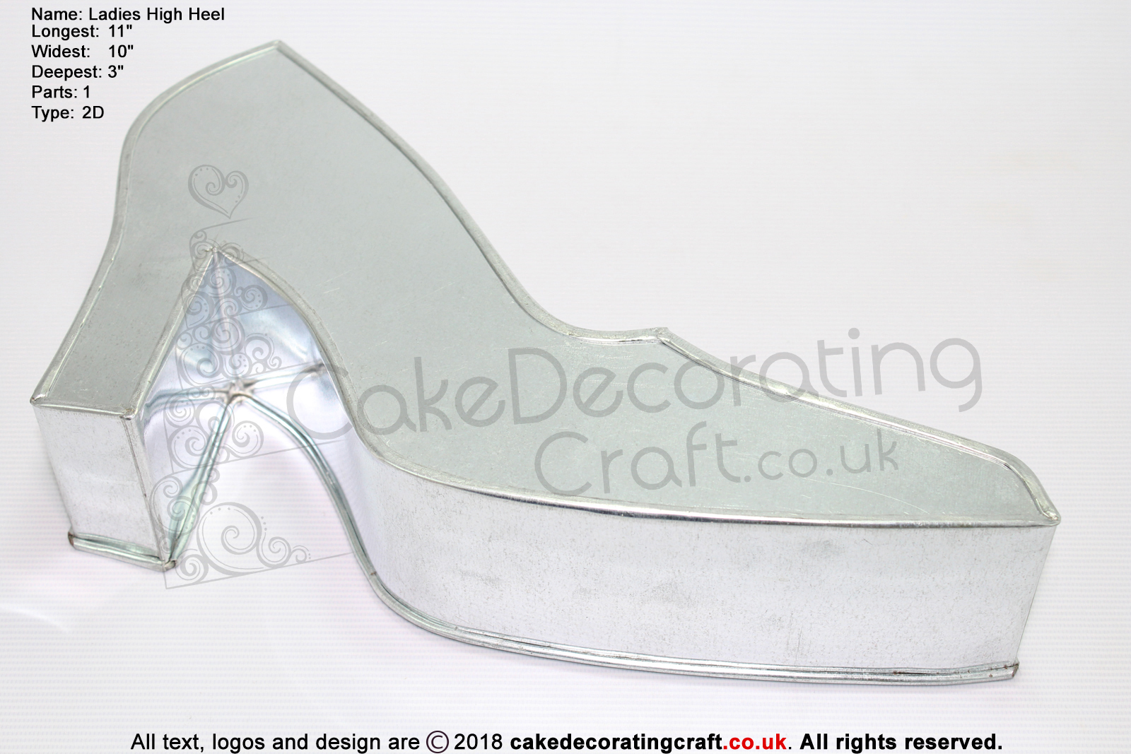 Ladies High Heel Shoes | 2/10 | Novelty Shape | Cake Baking Tins and Pans | 3" Deep
