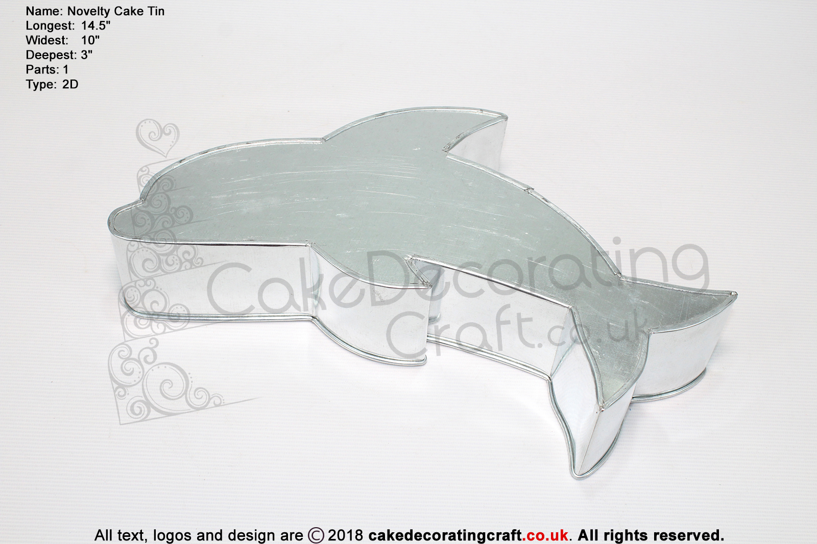 Dolphin Flying | Novelty Shape | Cake Baking Tins and Pans | 3" Deep