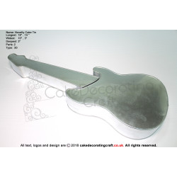 3D Guitar | Novelty Shape | Cake Baking Tins and Pans | 3" Deep | Cake Cupcake Cookie | Makers and Decorators | Christmas Gift Ideas