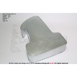 Special Size Large Number 1 | Round Corner | Novelty Shape | Cake Baking Tins and Pans | 3" Deep