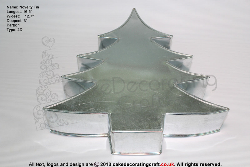 Christmas Tree Single | Novelty Shape | Cake Baking Tins and Pans | 3" Deep | Christmas Cake Cupcake Decorating Craft