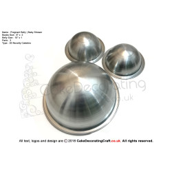 Pregnant belly 10 inch | Baby Shower | Novelty Shape | Cake Baking Tins and Pans | 3" Deep