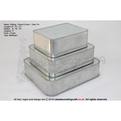 Suitcase Tin | Cake Baking Tin | Size 8 10 12 " | 3 Tiers 