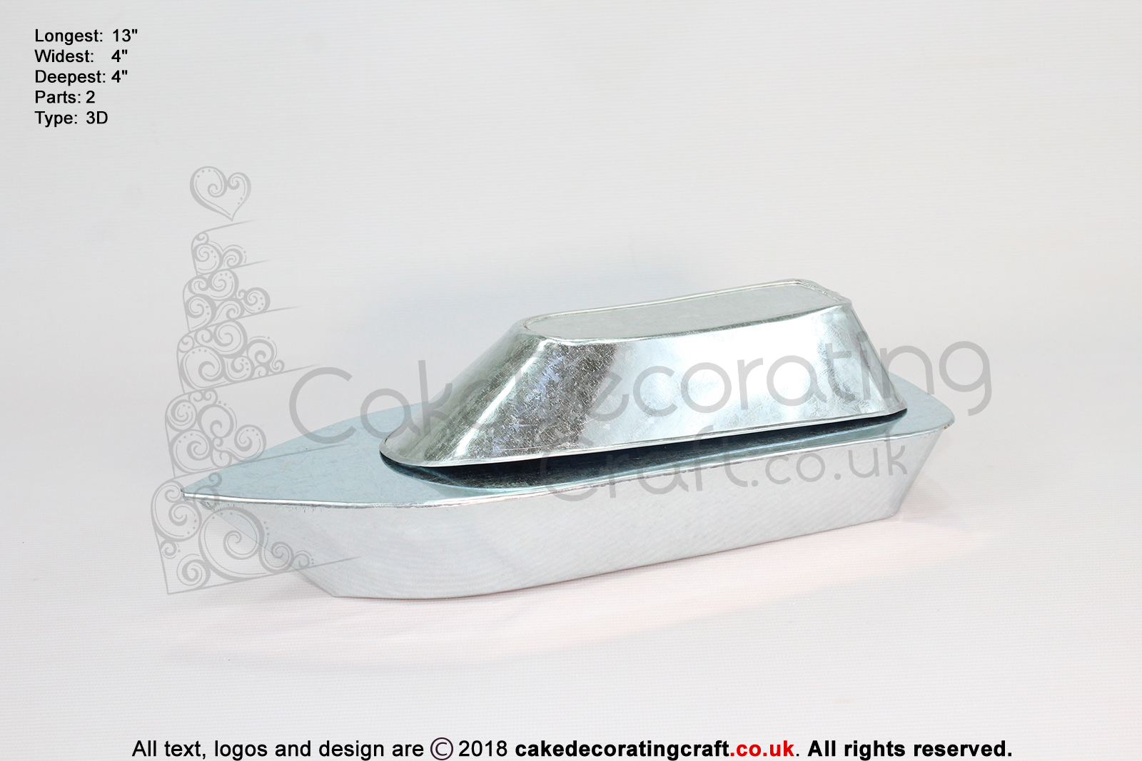 3D Cruise Ship | Novelty Shape | Cake Baking Tins and Pans | 3" Deep | Cake Cupcake Cookie | Makers and Decorators | Christmas Gift Ideas