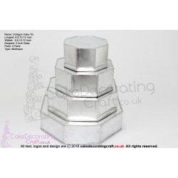 Octagon Cake Baking Tin | 3" Deep | Size 6 8 10 12 " | 4 Tiers | Hand Made