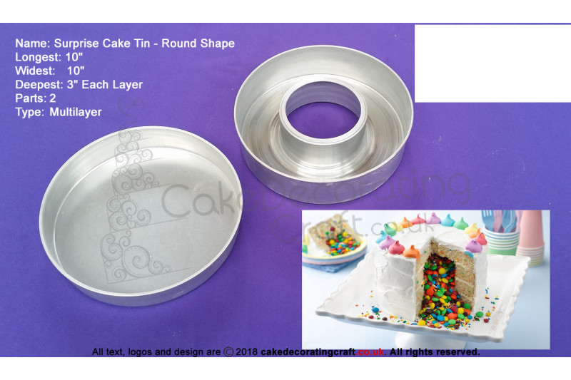 Surprise Round Shape | Size 10 Inch | Cake Baking Tins