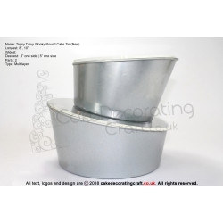 New Topsy Turvy Round Baking Tins Pans | 8 10 " | 2 Tiers Multilayer | Cake Decorating Craft 