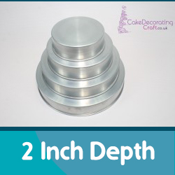 2 Inch Depth Round Cake Tins