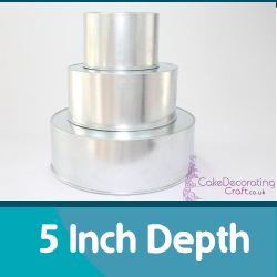 5 Inch Depth Round Cake Tins