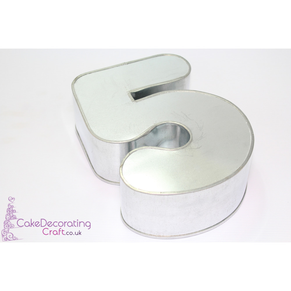 New Small Number 5 | Novelty Shape | Cake Baking Tins and Pans | 3" Deep | Five