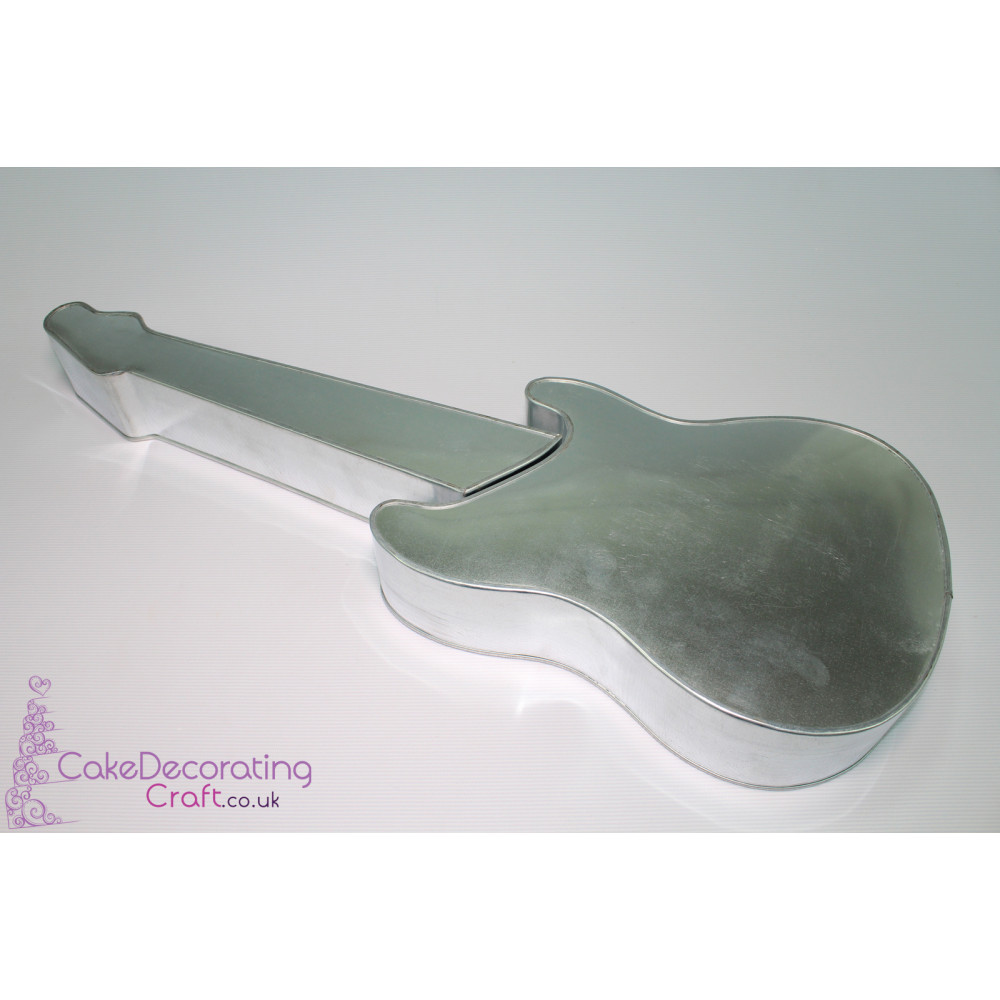 3D Guitar | Novelty Shape | Cake Baking Tins and Pans | 3" Deep | Cake Cupcake Cookie | Makers and Decorators | Christmas Gift Ideas