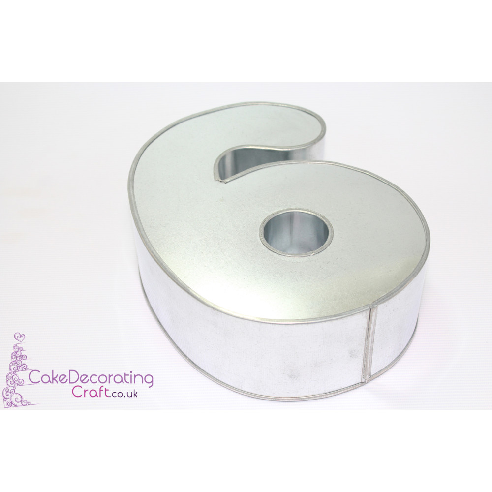 New Small Number 6 | Novelty Shape | Cake Baking Tins and Pans | 3" Deep | Six