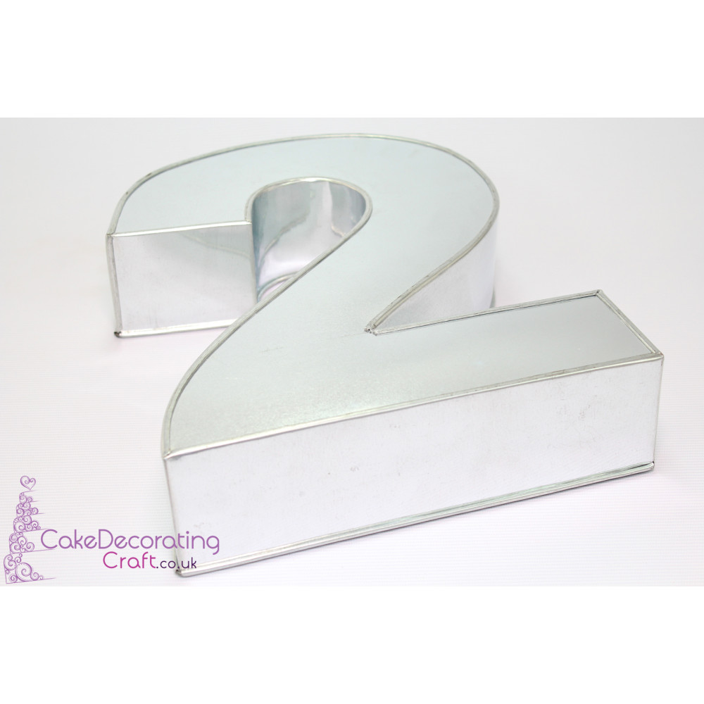 Large Number 2 | Novelty Shape | Cake Baking Tins and Pans | 3" Deep | Two