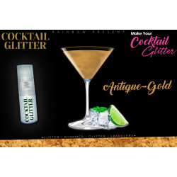 Cocktail Gloss Lustre Pearled Shimmer Shade | Edible | Antique Gold