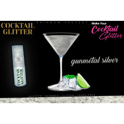 Cocktail Gloss Lustre Pearled Shimmer Shade | Edible | Gunmetal Silver