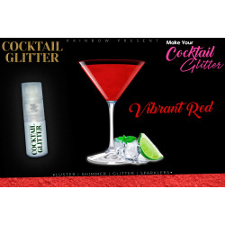 Cocktail Gloss Lustre Pearled Shimmer Shade | Edible | Vibrant Red
