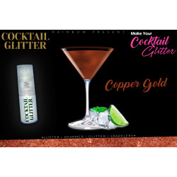 Glitzy Cocktail Glitter and Sparkling Effect | Edible | Copper