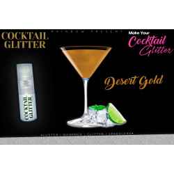 Glitzy Cocktail Glitter and Sparkling Effect | Edible | Desert Gold