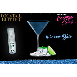 Glitzy Cocktail Glitter and Sparkling Effect | Edible | Frozen Blue