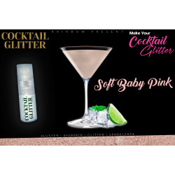 Glitzy Cocktail Glitter and Sparkling Effect | Edible | Soft Pink
