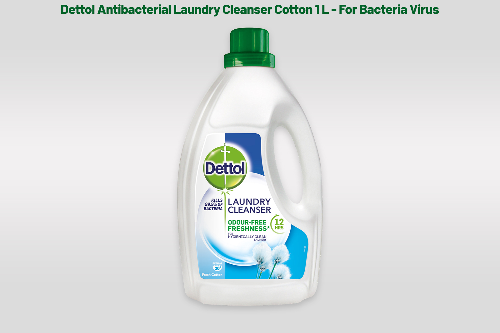 Dettol Antibacterial Laundry Cleanser Cotton 1 L - For Bacteria Virus 